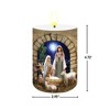 Briarwood Lane Christmas Flameless Candle 6x3 Away in a Manger Flameless Candle with Timer for Christmas - 2 of 4