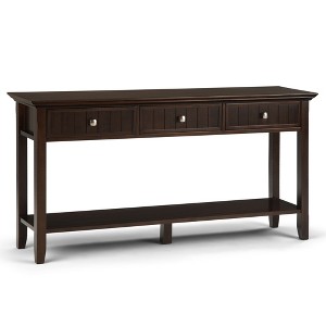Solid Wood Wide Freestanding Console Table with 3 Drawers, Spacious Open Shelf and Multipurpose Design - 1 of 4