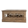 Galano Heron Mission 34.8 in. Knotty Oak Wood Top Square Coffee Table - 4 of 4