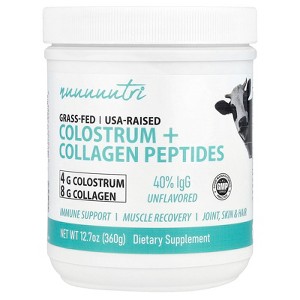 Nutri Colostrum + Collagen Peptides, Unflavored, 12.7 oz (360 g) - 1 of 2