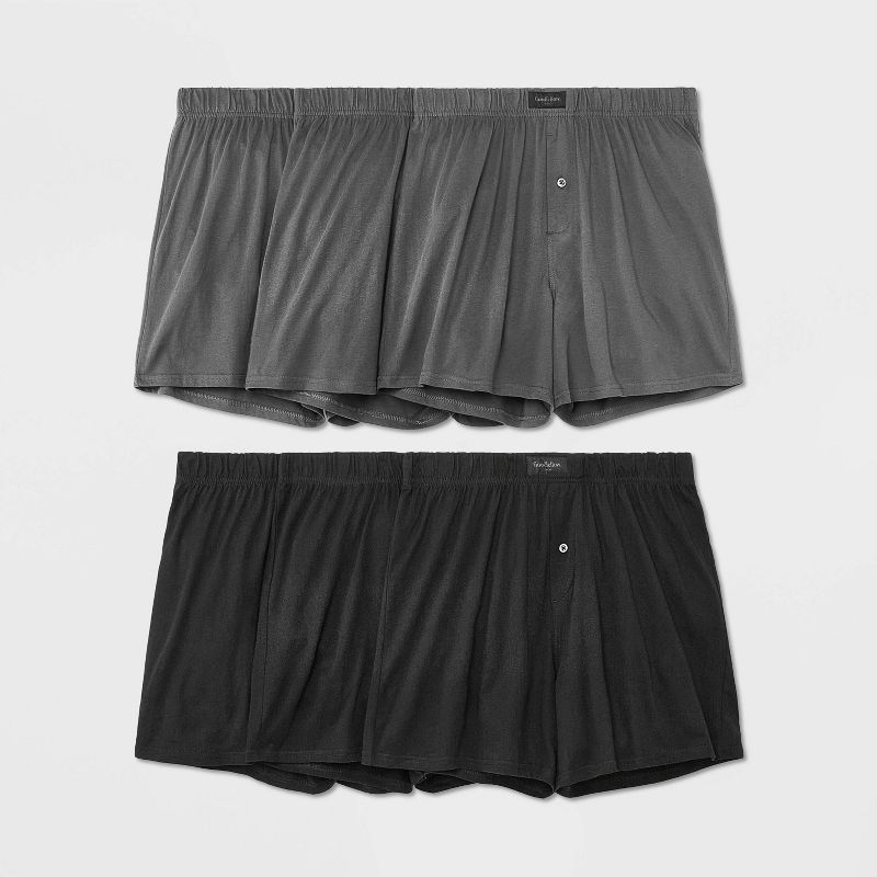 Men's 5+1 Bonus Pack Knit Boxer - Goodfellow & Co™ Black, 1 of 2