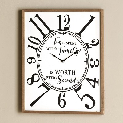 Lakeside Wall Clock - Time Spent with Family - Sentimental Analog Decorative Clock