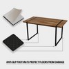 NicBex 59 Inch Rectangle Dining Table,Modern Kitchen Table with MDF Tabletop and Metal Legs for 4 to 6 - 4 of 4