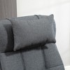 VYNXARIA Executive High Back Office Chair with Adjustable Footrest & Headrest - Dark Grey - 3 of 4