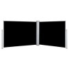 vidaXL Retractable Side Awning Black 47.2 in.x393.7 in. - 2 of 4