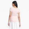 Women's Slim Fit Short Sleeve Ribbed Scoop Neck T-Shirt - A New Day™ - 2 of 4