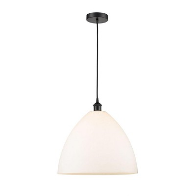 Edison Dome - 1 Light Cord Hung Pendant In Industrial Style-17.75 Inches Tall and 16 Inches Wide