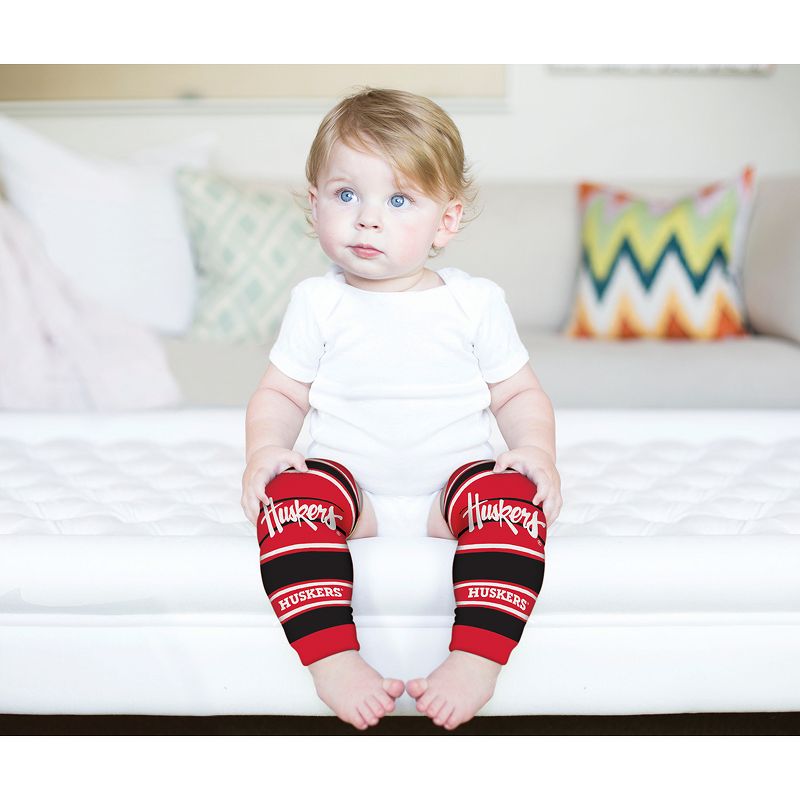 Baby Fanatic Officially Licensed Toddler & Baby Unisex Crawler Leg Warmers - NCAA Nebraska Cornhuskers, 5 of 7