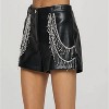 Women's Rhinestone Leather Shorts - g.p.d. - 2 of 4