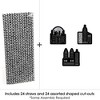 Big Dot of Happiness Nighttime City Skyline - Paper Straw Decor - New York Party Striped Decorative Straws - Set of 24 - 3 of 4