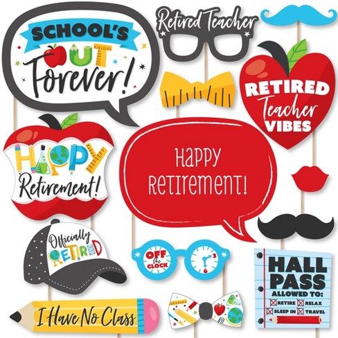 Retirement Photo Booth Props – partiesandsupplies