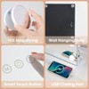 VANITII 32"x23" Vanity Mirror with Lights USB Charging Tabletop Wall Mount Metal White - 3 of 4