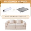 Dolonm Combination Sofa, Foldable Casual Sofa, No Assembly Required,3-seats 3-Pads, for Living Room and Bedroom - 3 of 4