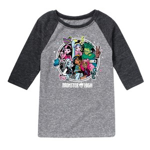 Boys' - Monster High - Toddler And Youth Raglan Graphic T-Shirt Raglan Graphic T-Shirt - 1 of 3