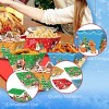 Hachikiko 12 Pcs Christmas Paper Food Trays,Festive Holiday Snack Trays for Popcorn, Fries, Appetizers with Santa Snowman Designs - 3 of 4