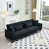 NicBex Couches for Living Room 97� Comfy 2-seat Corner Sofa Teddy Velvet Upholstered Sofa Couch with Deep Seat& 4 Pillows - 3 of 4