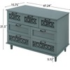 Sideboard Buffet Cabinets, Coffee Bar Cabinet with Metal Handle,  Accent Cabinet for Living Room - 4 of 4
