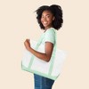 Dalix 23" Premium 24 oz. Cotton Canvas Shopping Tote Bag - 3 of 4
