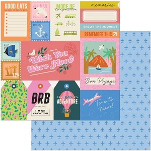 American Crafts Patterned Double-Sided Cardstock 12"X12" - 1 of 2