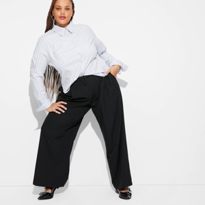 Women's Low-Rise Wide Leg Trousers - Wild Fable™ - 1 of 3