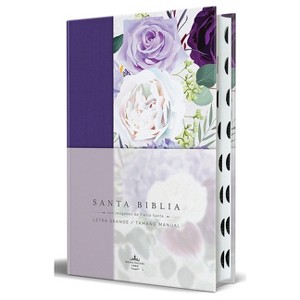 Biblia Rvr1960 Tapa Dura Y Tela Morada Con Flores Tamaño Manual Con Índice / Spanish Bible Rvr 1960, Hardcover, Purple Cloth with Flowers, Handy Size - 1 of 1