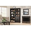 5 Tier Book Shelf with Cabinet, 68.7" Tall Modern Farmhouse Bookcase with Doors and Adjustable Shelf - 2 of 4
