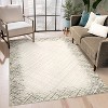 Modern Abstract Washable Rug - Stain Resistant, Non-Slip Low Pile Carpet for Living Room, Bedroom, Dining Room - 2 of 4
