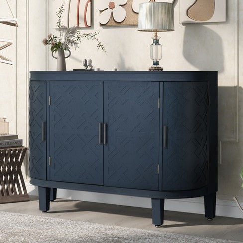 Extra Tall Cabinet Antique Blue - Buylateral