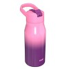 Zak Designs 14 fl oz Double Walled Stainless Steel Tranquility Insulated Straw Bottle - 3 of 4