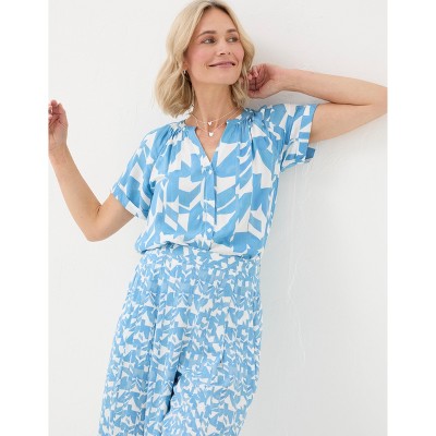 FatFace Women's Willow Med Geo Blouse