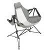 ALEXOUN 2Pcs Folding Outdoor Portable Camping Chair with Pillow and Cup Holder, Recliner with Carry Bag for Outdoor Travel Camping - 4 of 4