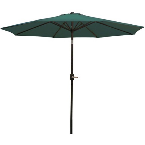 Aluminum Market Tilt Patio Umbrella 9 Green Sunnydaze Decor Target