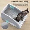 JOEJOY Cat Litter Box,Large Stainless Steel Cat Litter Box with Lid for Big Cats, High Side,Anti-Leakage,Non-Sticky, Easy Clean,Odorless - 4 of 4