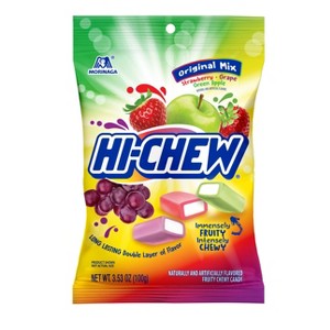 Morinaga Hi-Chew Original Mix Strawberry Grape Green Apple Fruit Chews 3.53oz - 1 of 4