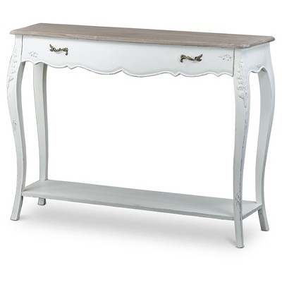 Bourbonnais Wood Traditional French Console Table - Baxton Studio