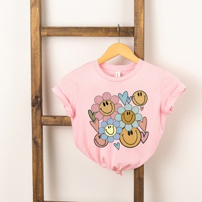 The Juniper Shop Flower Smiley Face Youth Short Sleeve Tee