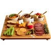 NCAA Army Black knights Bamboo Cheese, Charcuterie Board with 3 Ceramic Bowls - 2 of 4