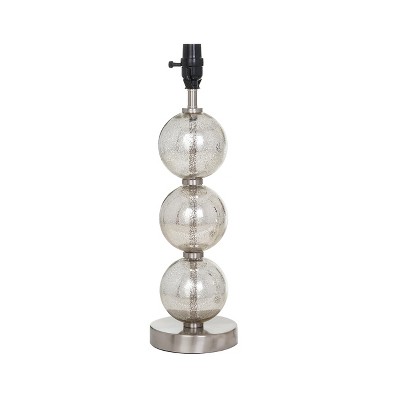 stacked glass ball table lamp