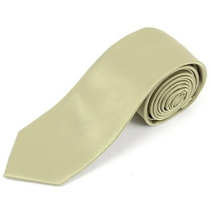 Men's Solid Color 2.75 Inch Wide And 57 Inch Long Slim Neckties - 1 of 4