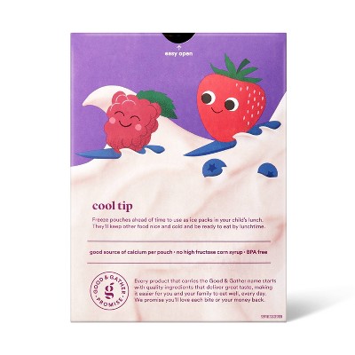 Mixed Berry Lowfat Kids&#39; Yogurt - 4ct/3.5oz Pouches - Good &#38; Gather&#8482;_2