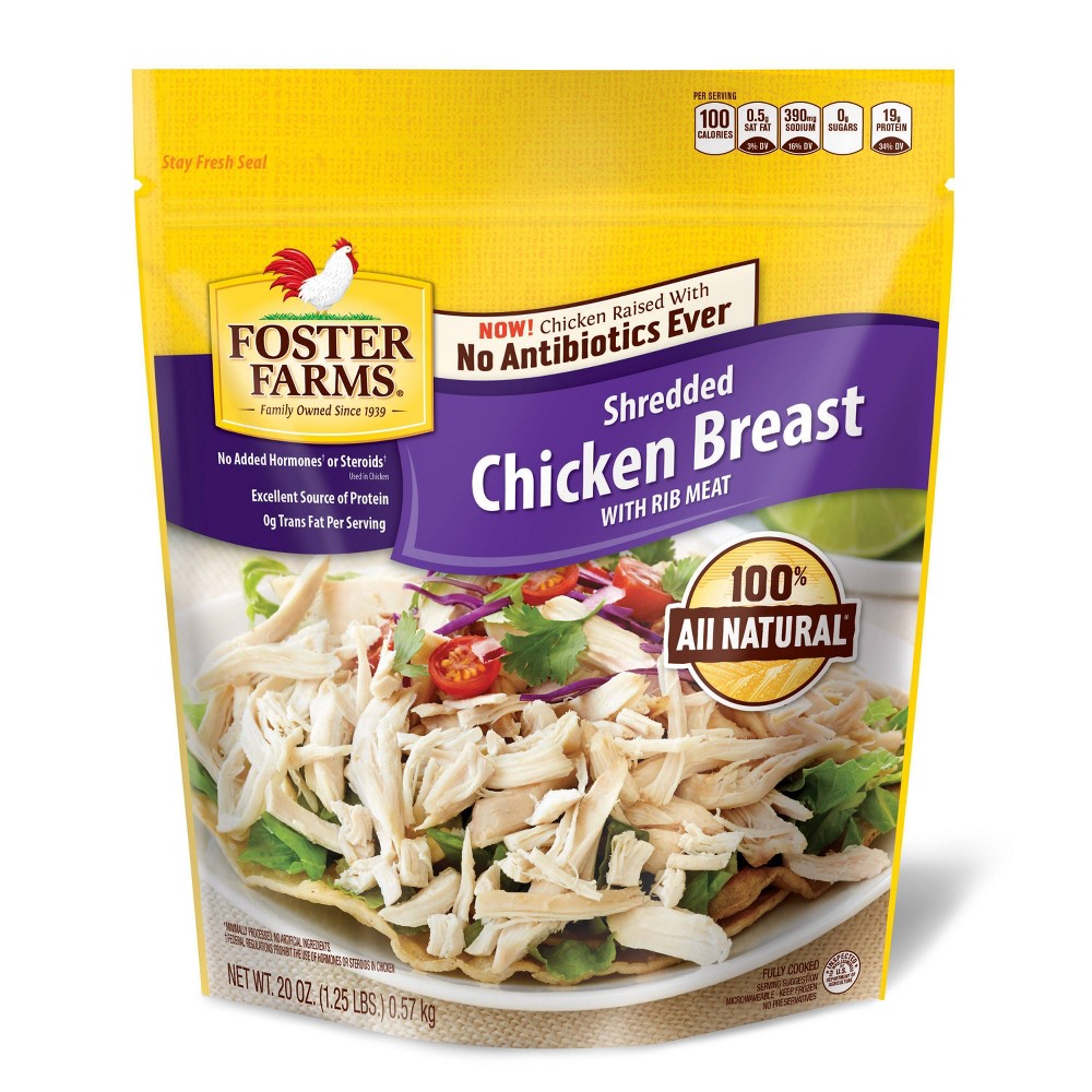 CHICKEN BREAST WITH RIB MEAT SHREDDED