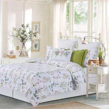 C&F Home Cynthia Floral Cotton Quilt Set  - Reversible and Machine Washable