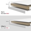 Lirago 48 Inch White Bookshelf 4 Tier Bookcase for Bedroom Office and Living Room Modern Wide Shelf Large Capacity - 4 of 4