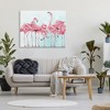 Stupell Industries Bold Pink Flamingo Flock Canvas Wall Art - 2 of 4
