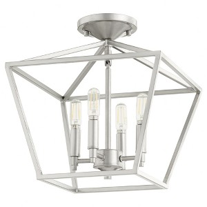 Quorum Lighting Gabriel 4-Light Classic Nickel Ceiling Mount - 1 of 1