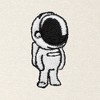 Dalix Astronaut Embroidery Jogger Midweight Fleece Sweatpants Soft Lounge Pant Drawstring Waistband Pockets Mens - 2 of 4