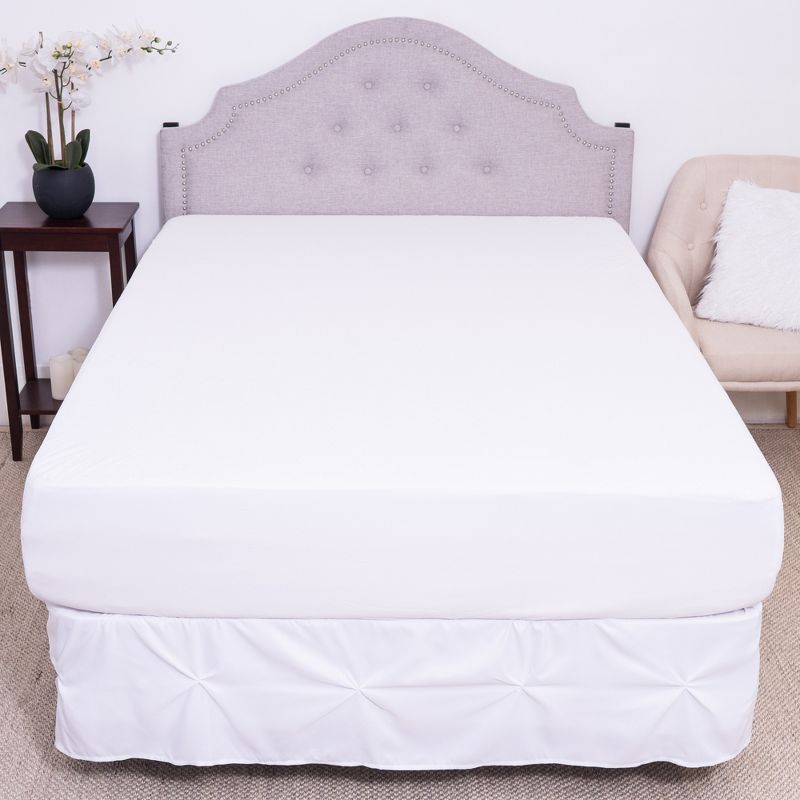 Premium Mattress Protector Cotton Terry Cover Waterproof Fitted Mattress Cover by Sweet Home Collection™, 1 of 9
