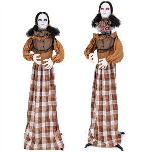 NAYSAYE Party Decoration and Accessories Halloween Witch Figurine with Pop Up Motion for Home and Garden, Multicolor, 52.8"*25"*64.8" - 1 of 4