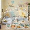 Polibi Double Twin Size L-Shaped Montessori Metal House Bed Frame - 2 of 4