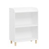 Ruvalino Decorative Bookshelf 3 Tier Kids Bookcase with Compartments for Playroom Nursery Kid Room, White, 22.05"*11.81"*30.71" - 2 of 4